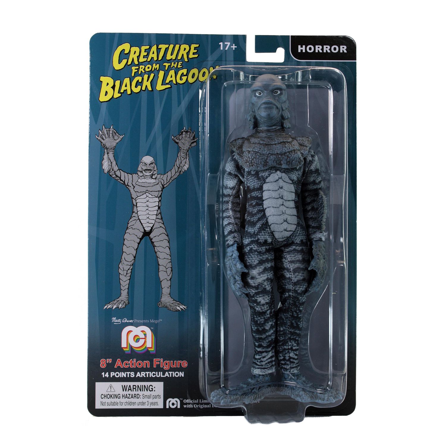 Creature From The Black Lagoon - Universal Monsters Greyscale 8”Action  Figure 