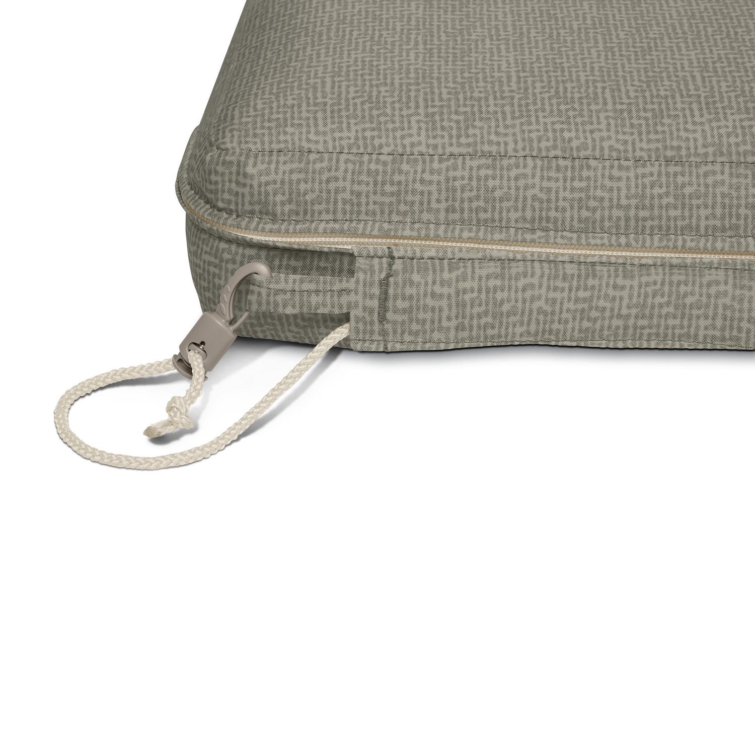 Coussins étanches à l'eau pour bancs d'extérieur Duck Covers Weekend,  rocher lunaire, 48W x 18D x 3T 