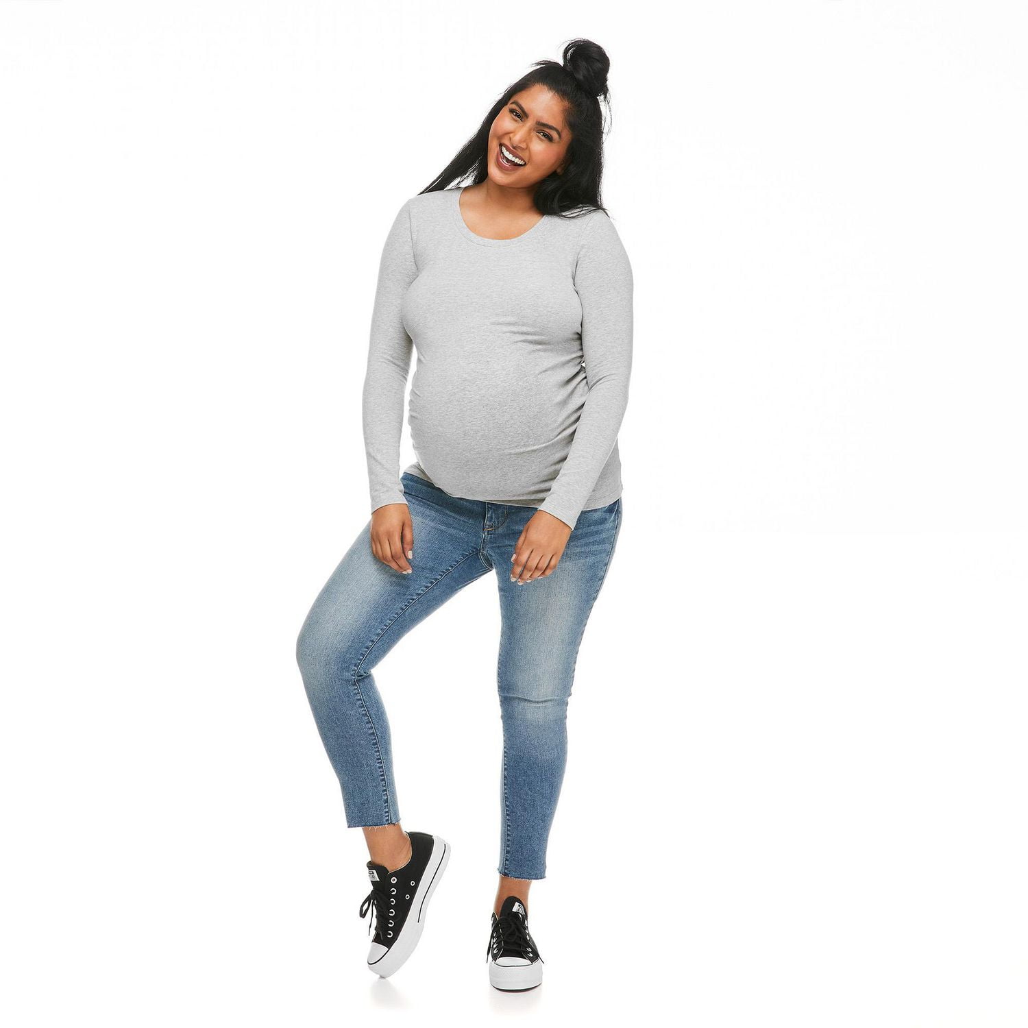 Paisley Sky Maternity Long Sleeve Tunic