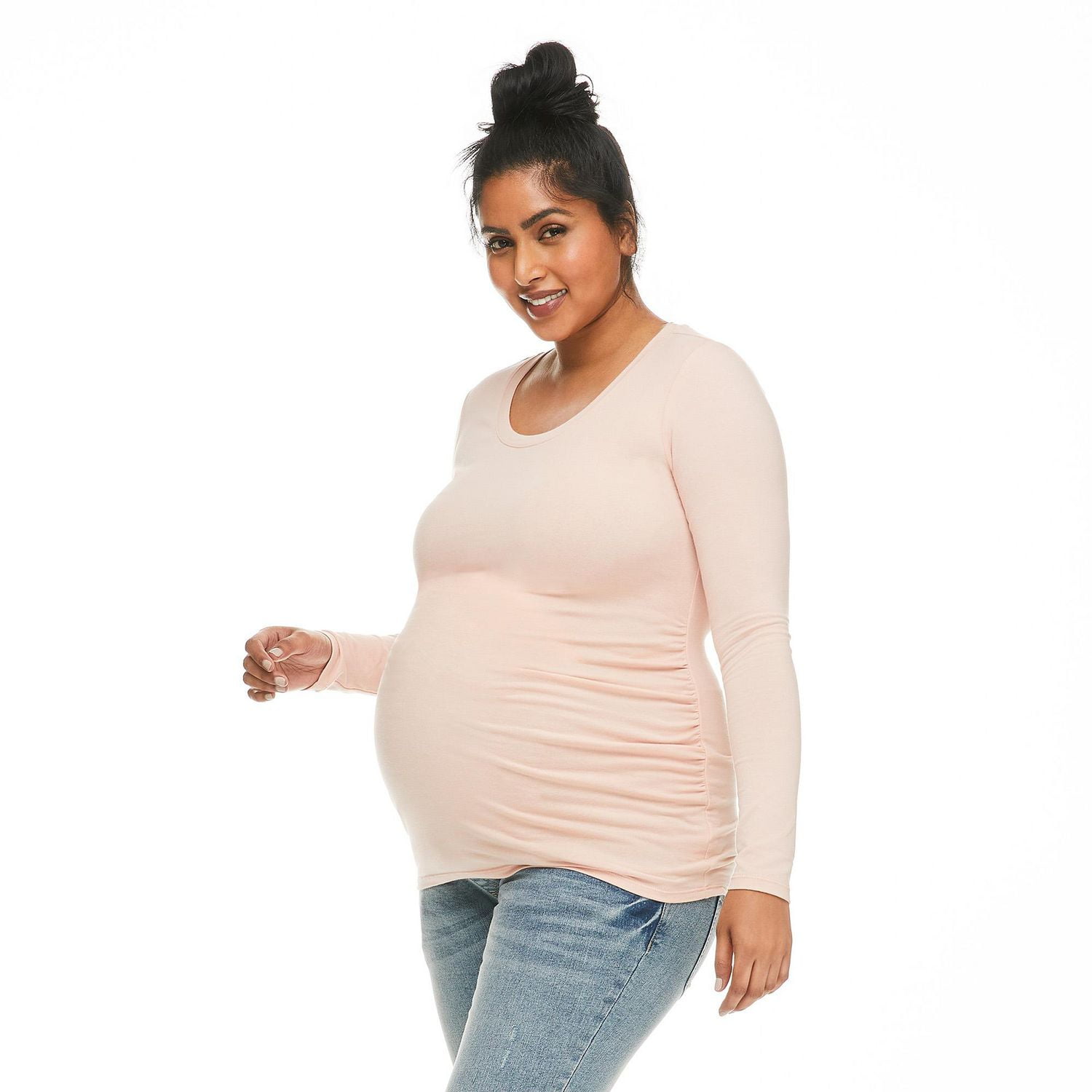 Paisley Sky Maternity Long Sleeve Tunic