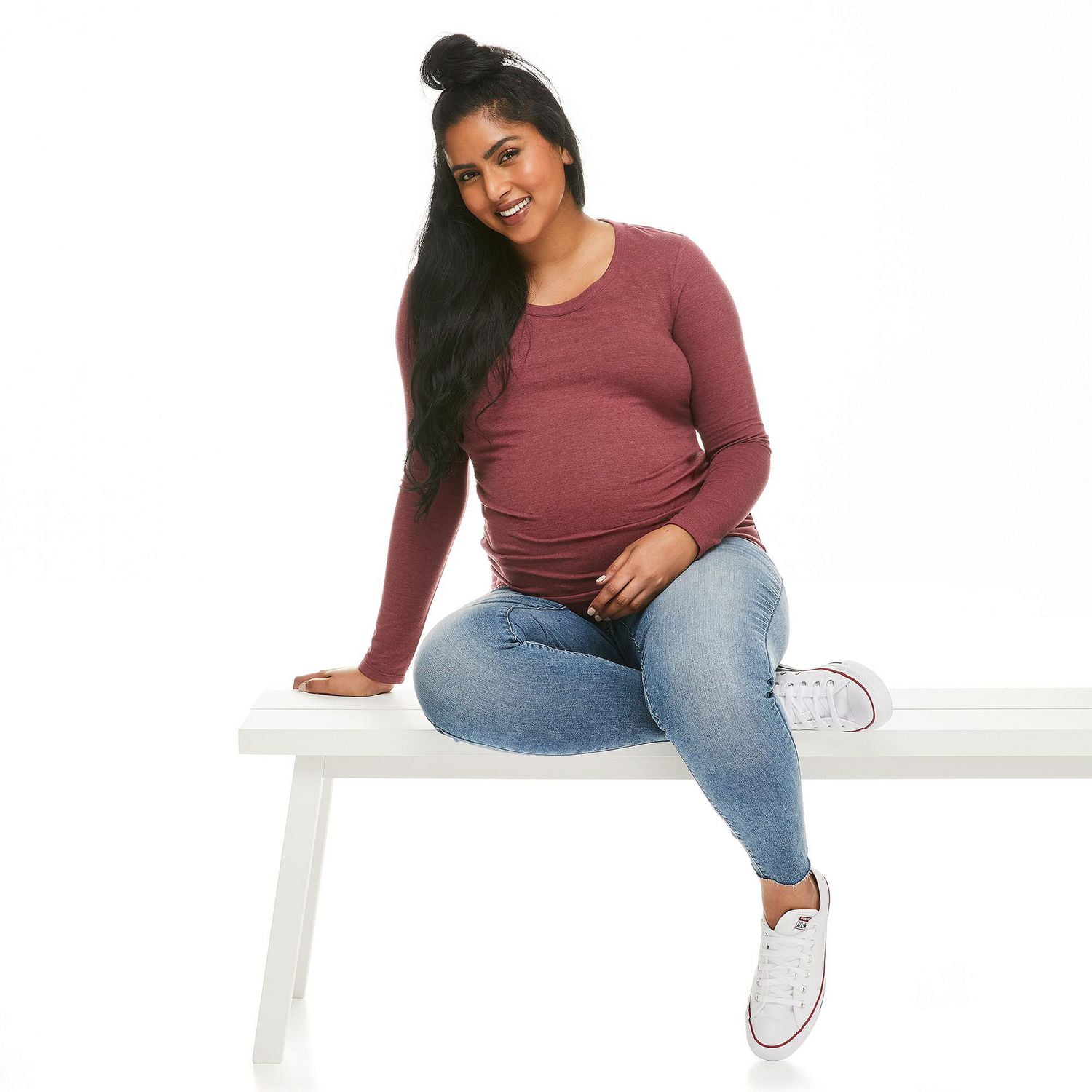 Tunique à manches longues Paisley Sky Maternité