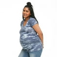 thumbnail image 2 of Paisley Sky Maternity Short Sleeve V-Neckline Tee, 2 of 6