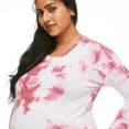 thumbnail image 4 of Paisley Sky Maternity Oversized High-Low Hem Top, 4 of 6