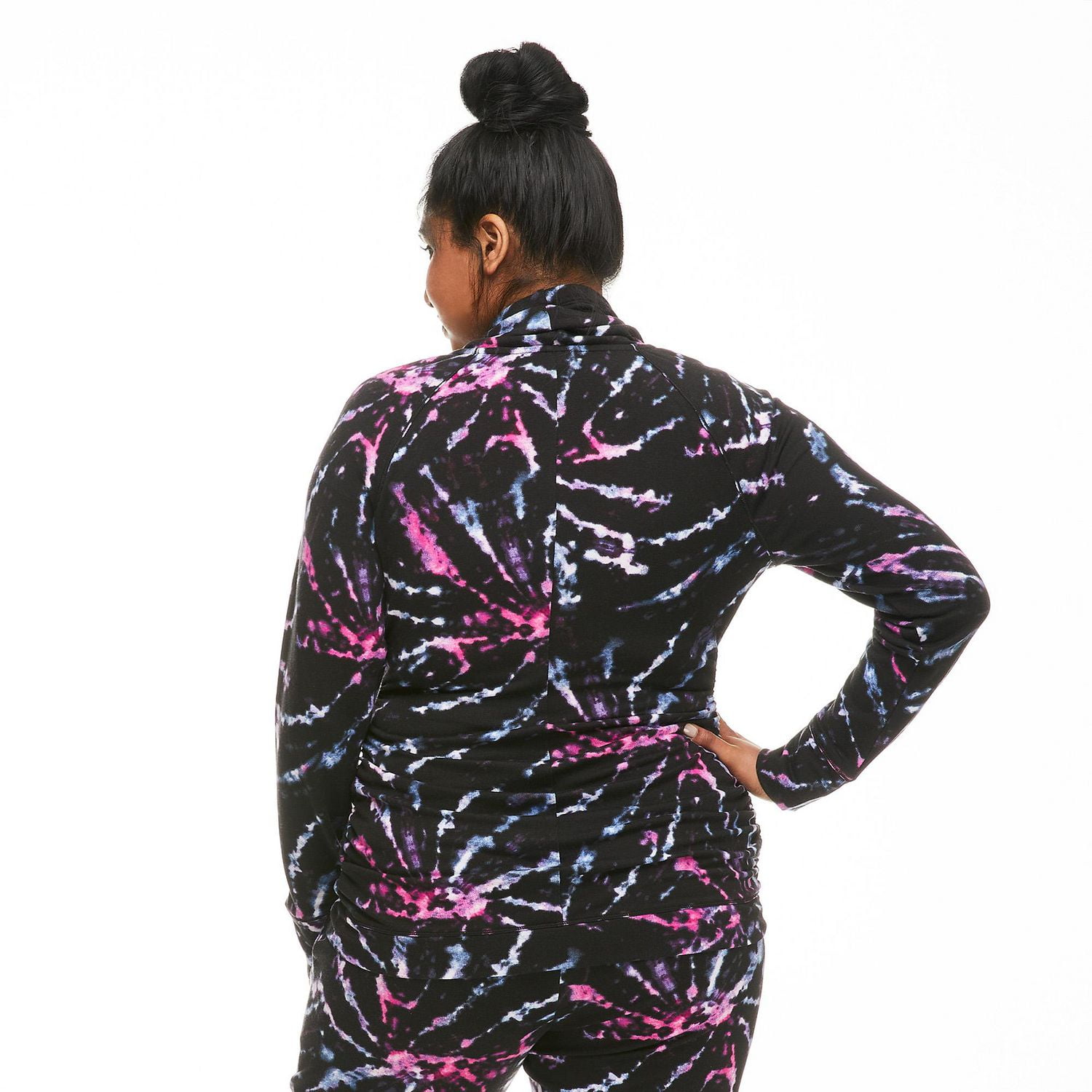 Paisley Sky Maternity Cowl Neckline Sweatshirt