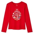 thumbnail image 1 of George Girls' Holiday Long Sleeve Tee, 1 of 2