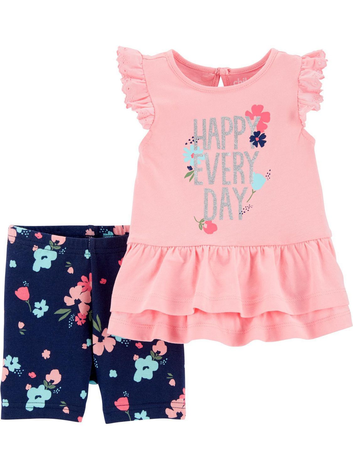 Child of Mine made by Carter's Newborn Girls 2pc Set - Happy | Walmart ...