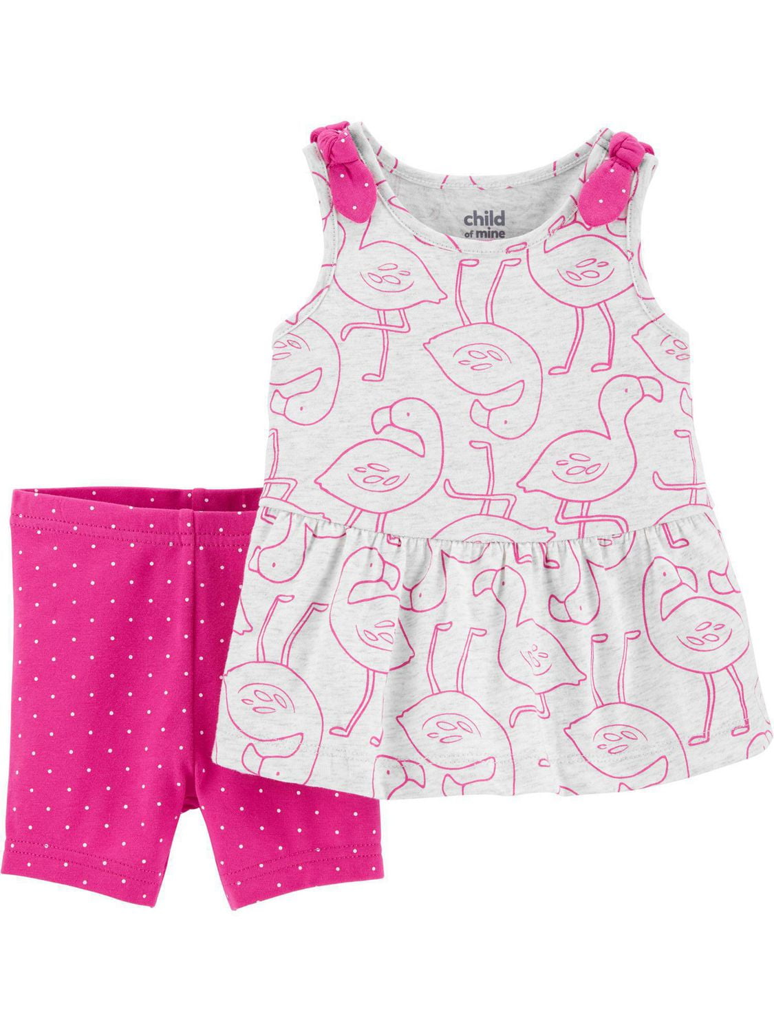 Child Of Mine Made By Carter S Newborn Girls 2pc Set Flamingo Walmart Canada walmart ca