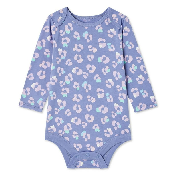 Baby Girls' Long Sleeve Printed Bodysuit Walmart.ca