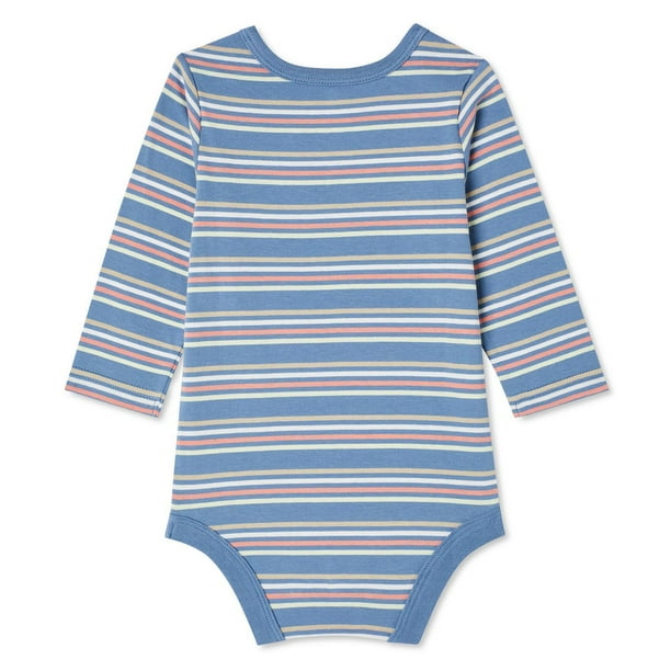 George Infants' Unisex Long Sleeve Bodysuits 4-Pack, Sizes 0-24