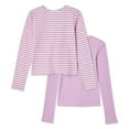 thumbnail image 2 of George Girls' Long Sleeve Tees 2-Pack, 2 of 2