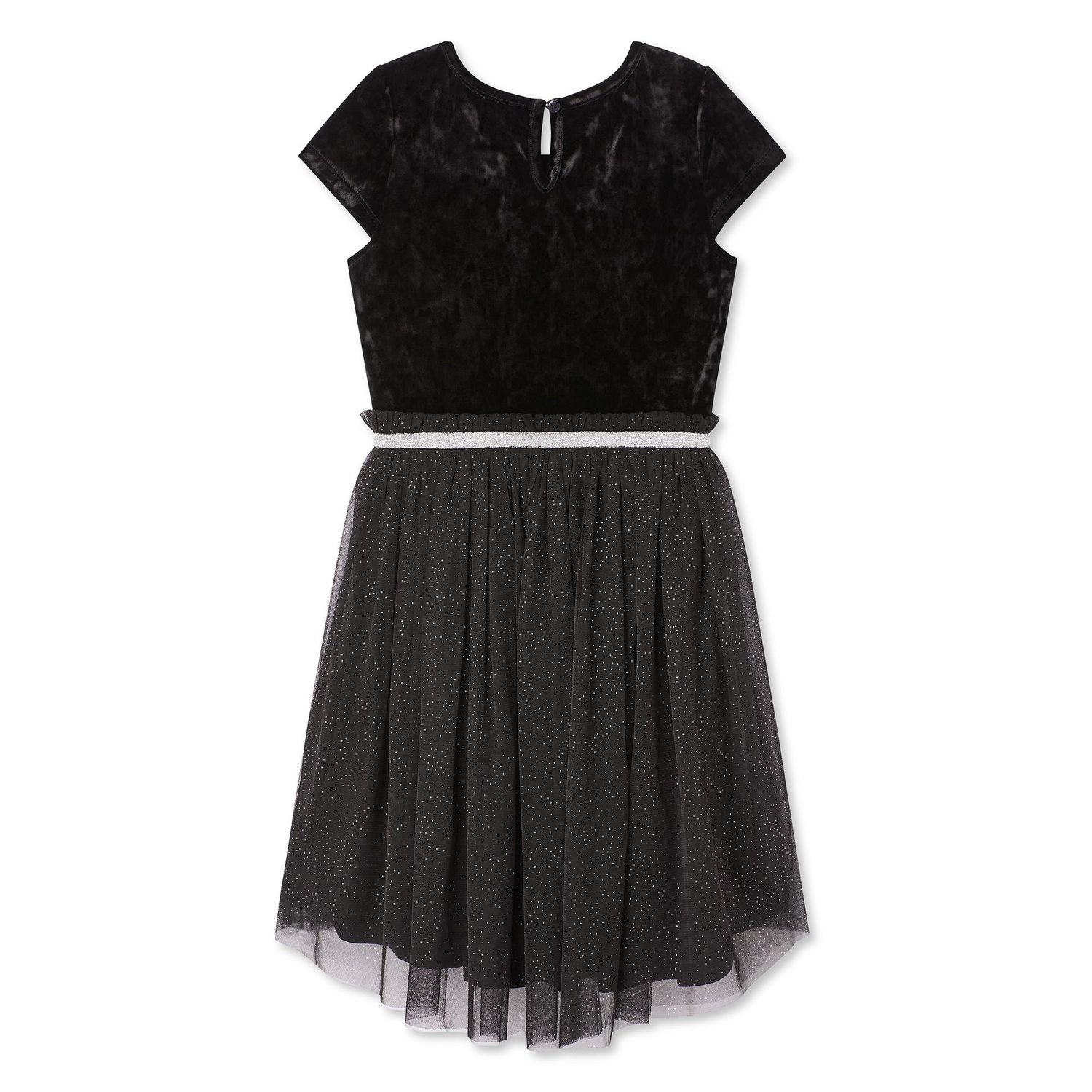 George Girls' Velour and Mesh Dress - Walmart.ca