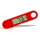 Un thermomètre compact pliable AccuChef, noir our rouge, modèle 2250 Enregistre la température interne – image 1 sur 9
