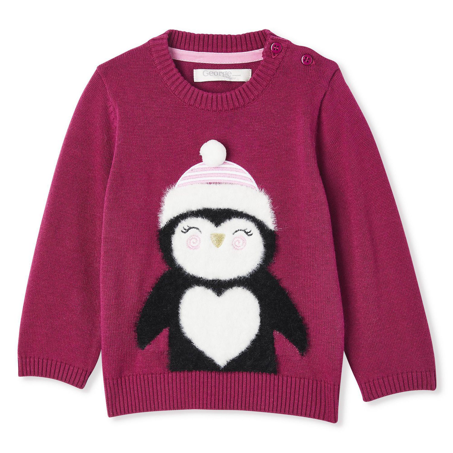 George Baby Girls' Critter Sweater | Walmart Canada
