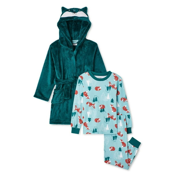 Toddler Boys' Pajama and Robe 3Piece Set Walmart.ca