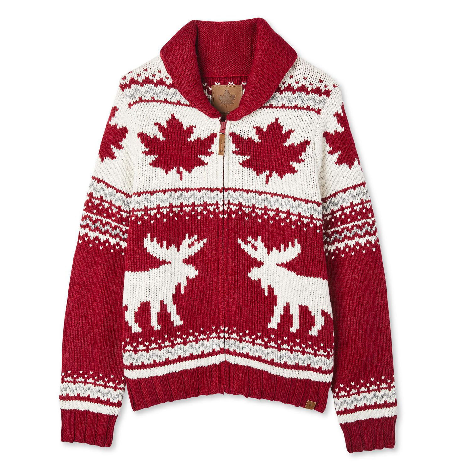 Canadiana Girls' Nordic ZipFront Cardigan Walmart Canada