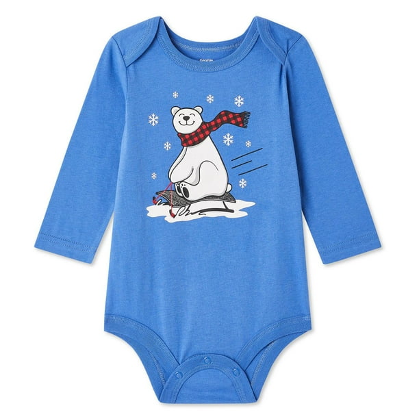 George Baby Boys' Long Sleeve Bodysuit - Walmart.ca