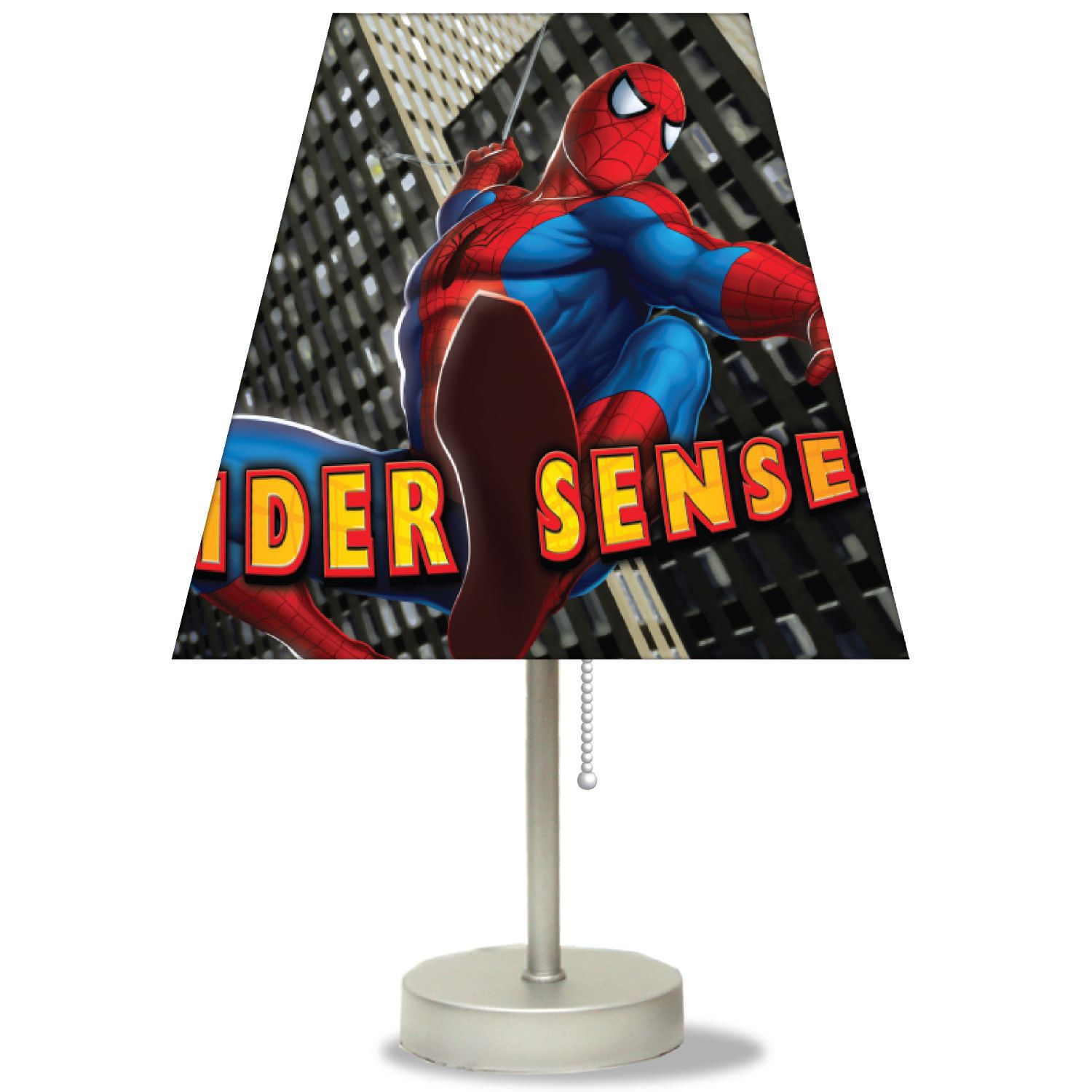 spiderman sur une veilleuse à led qui change de couleur