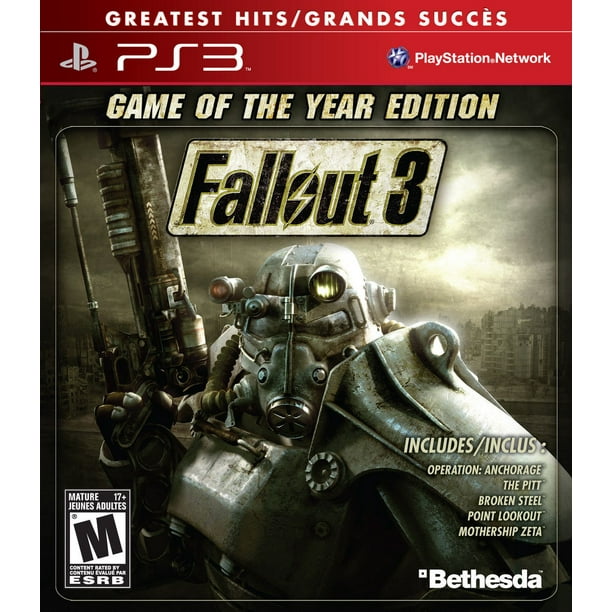 Fallout 3 Jeu de l'année PS3