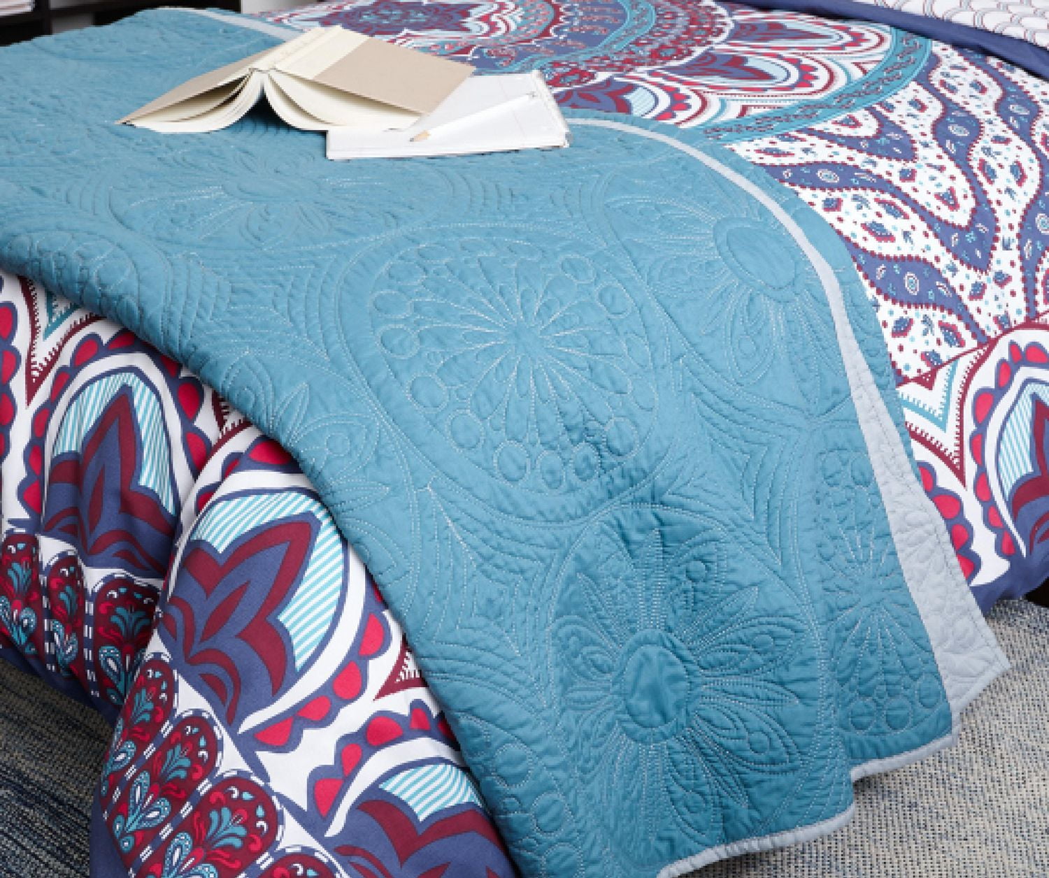 hometrends Quilt Teal Walmart Canada