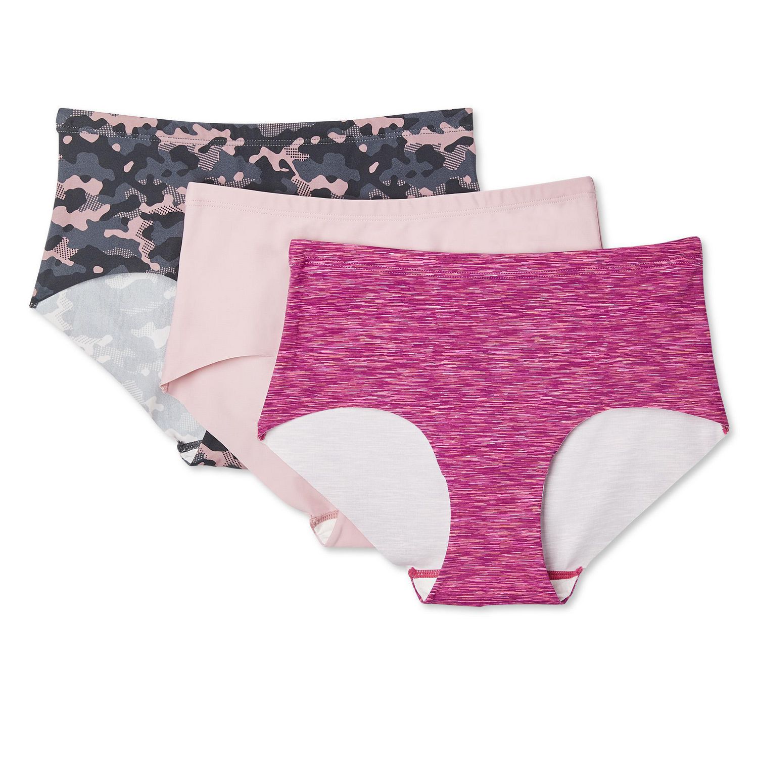 Athletic Works Panties Girls Size LG 12 Assorted Underwear 4-Pck Multicolor  NWOT