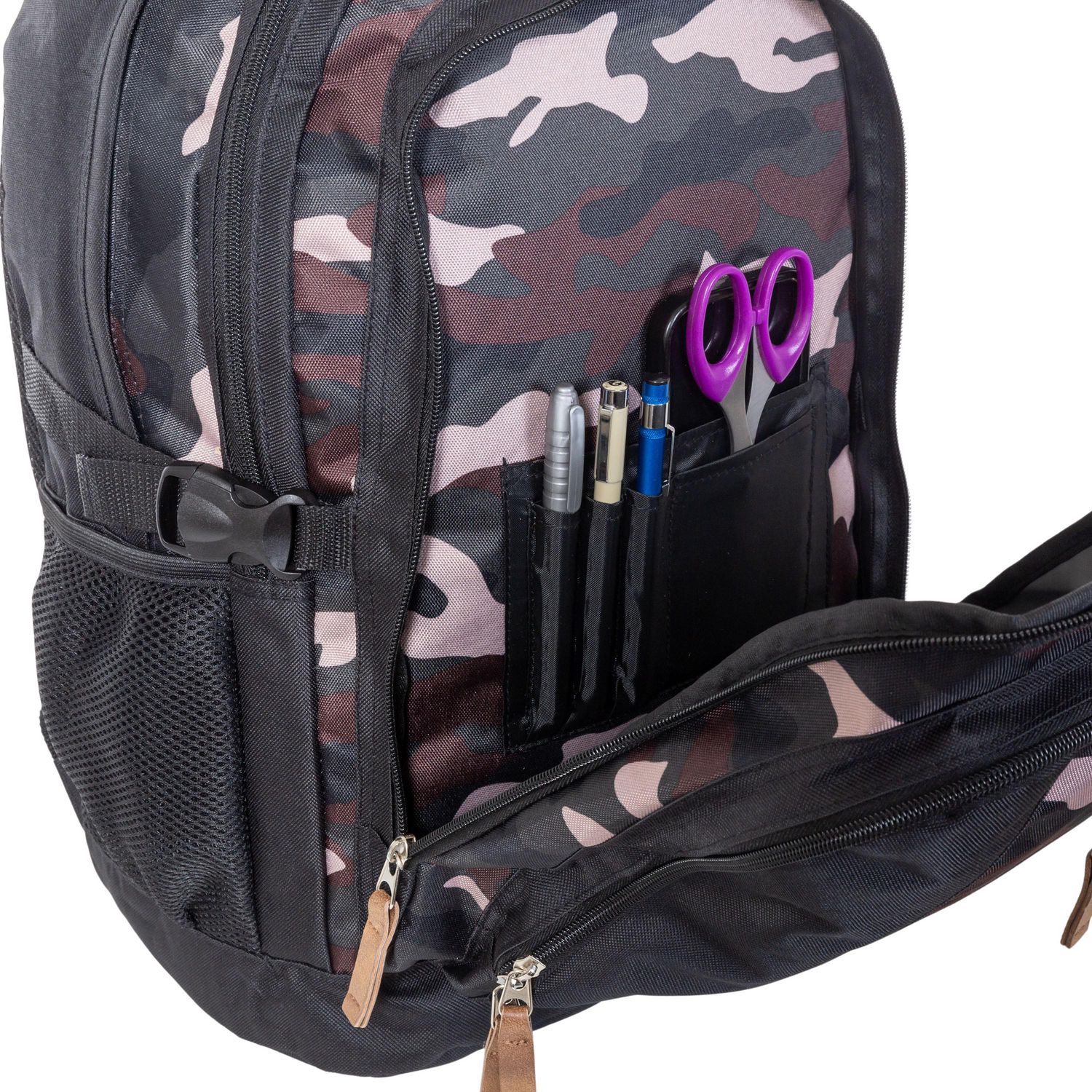 Jetstream Large Multi-pocket System Backpack, Brown Camo, Kids School Bag 