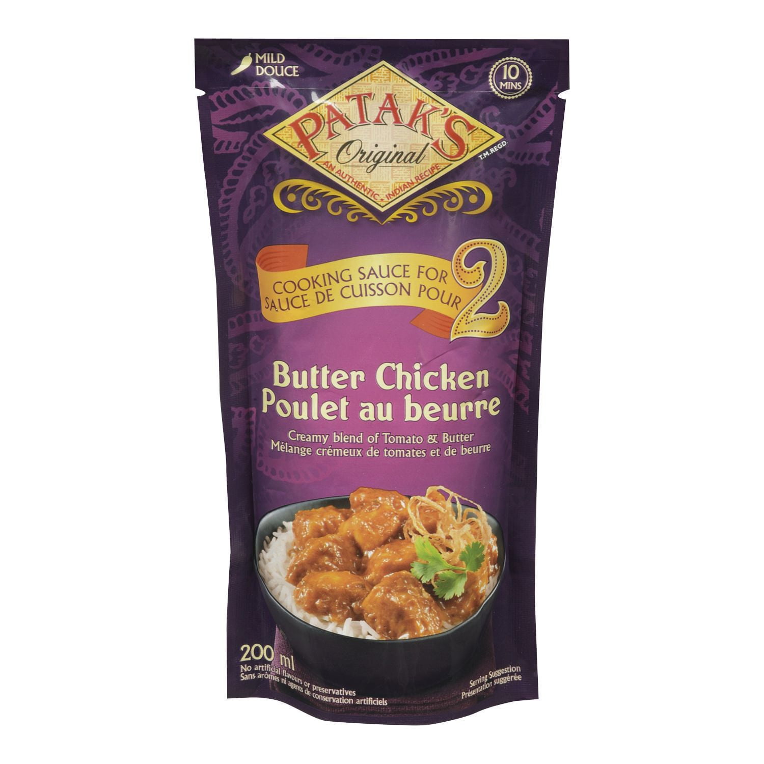 Pataks Cooking Sauce For Two Butter Chicken Walmart Canada