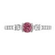 Miadora Bague de fiançailles avec 1/2 CT de diamants rose et blanc en or blanc 14 K (G-H, I1-I2) – image 3 sur 3