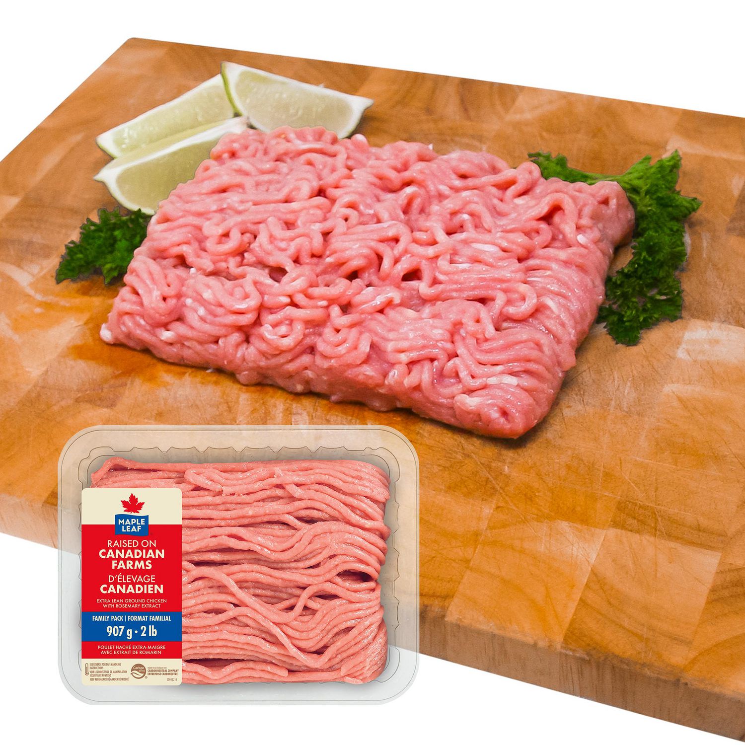 Extra Lean Ground Chicken Raised on Canadian Farms, 907 g
