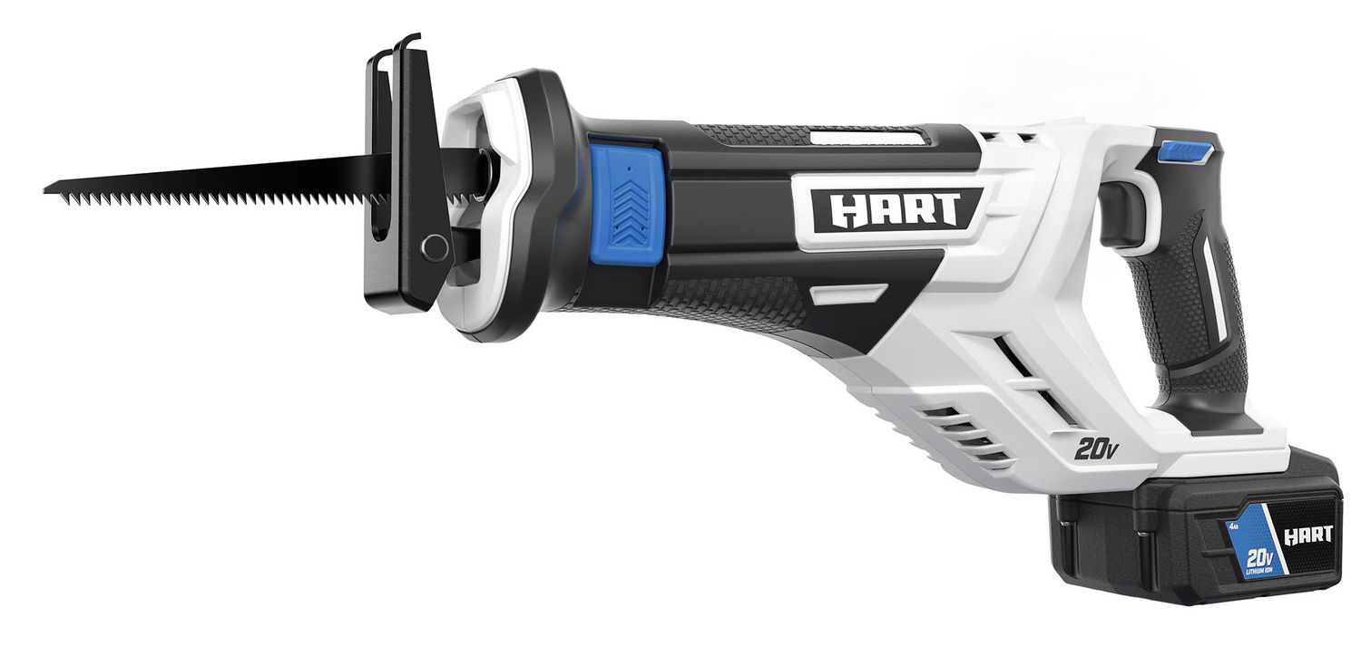 HART 20 Volt Cordless Reciprocating Saw Kit 1 20 Volt 4.0Ah