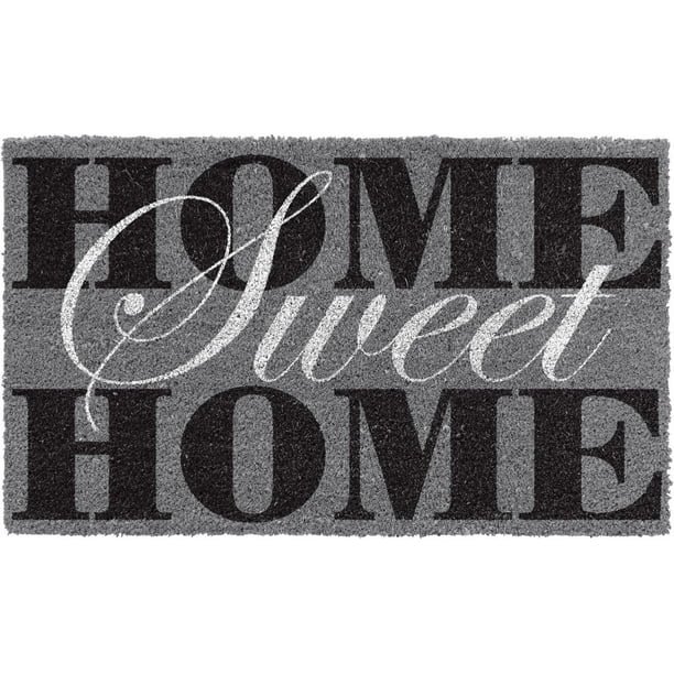 hometrends Tapis d'entrée à fibre de coco - « Home sweet home »