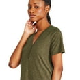thumbnail image 2 of George Women's Henley Tee, 2 of 6