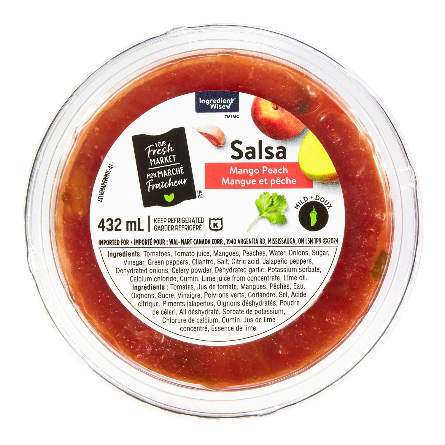 Your Fresh Market Mango Peach Salsa, 432 mL