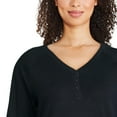 thumbnail image 4 of George Women's Henley Tee, 4 of 6