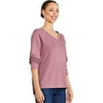 thumbnail image 2 of George Women's Henley Tee, 2 of 6