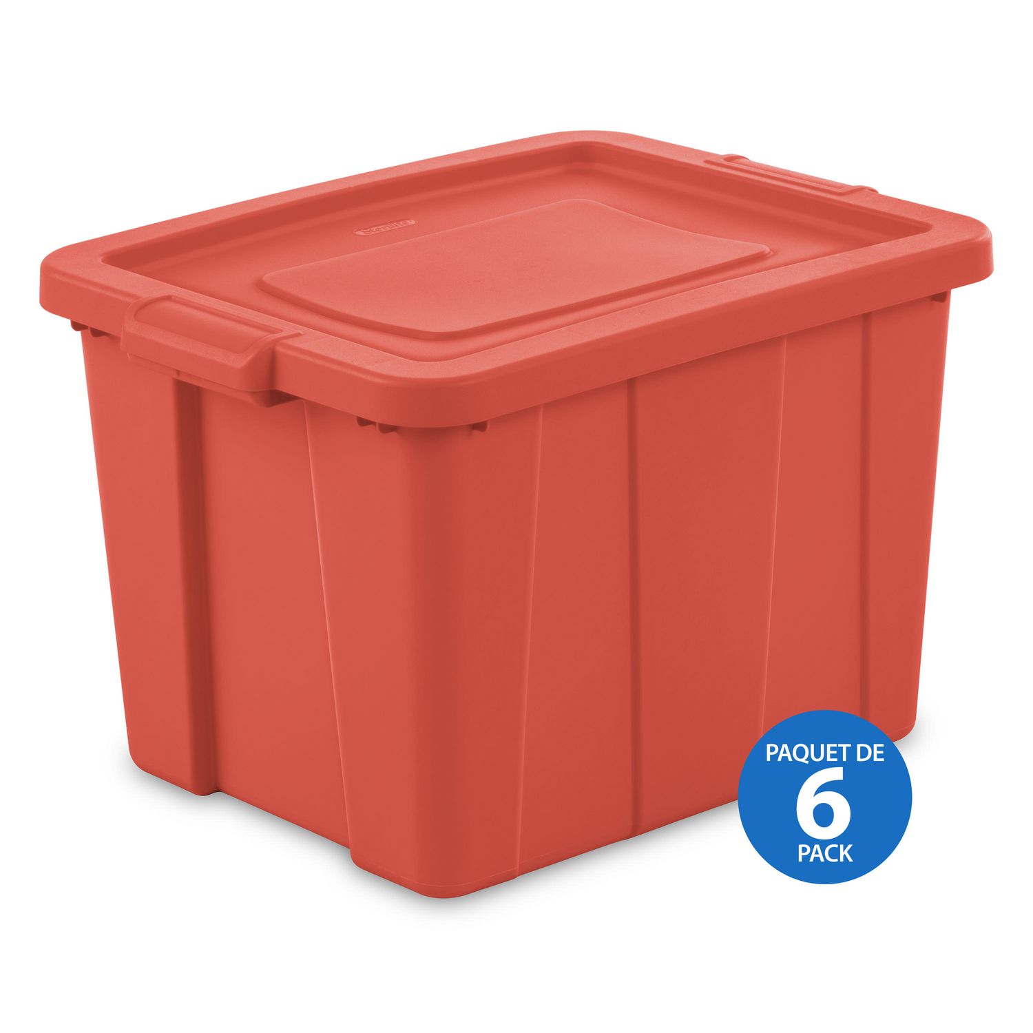 Sterilite Tuff1 Storage Container 68L Orange 6 PK Walmart Canada