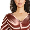 thumbnail image 4 of George Women's Henley Tee, 4 of 6