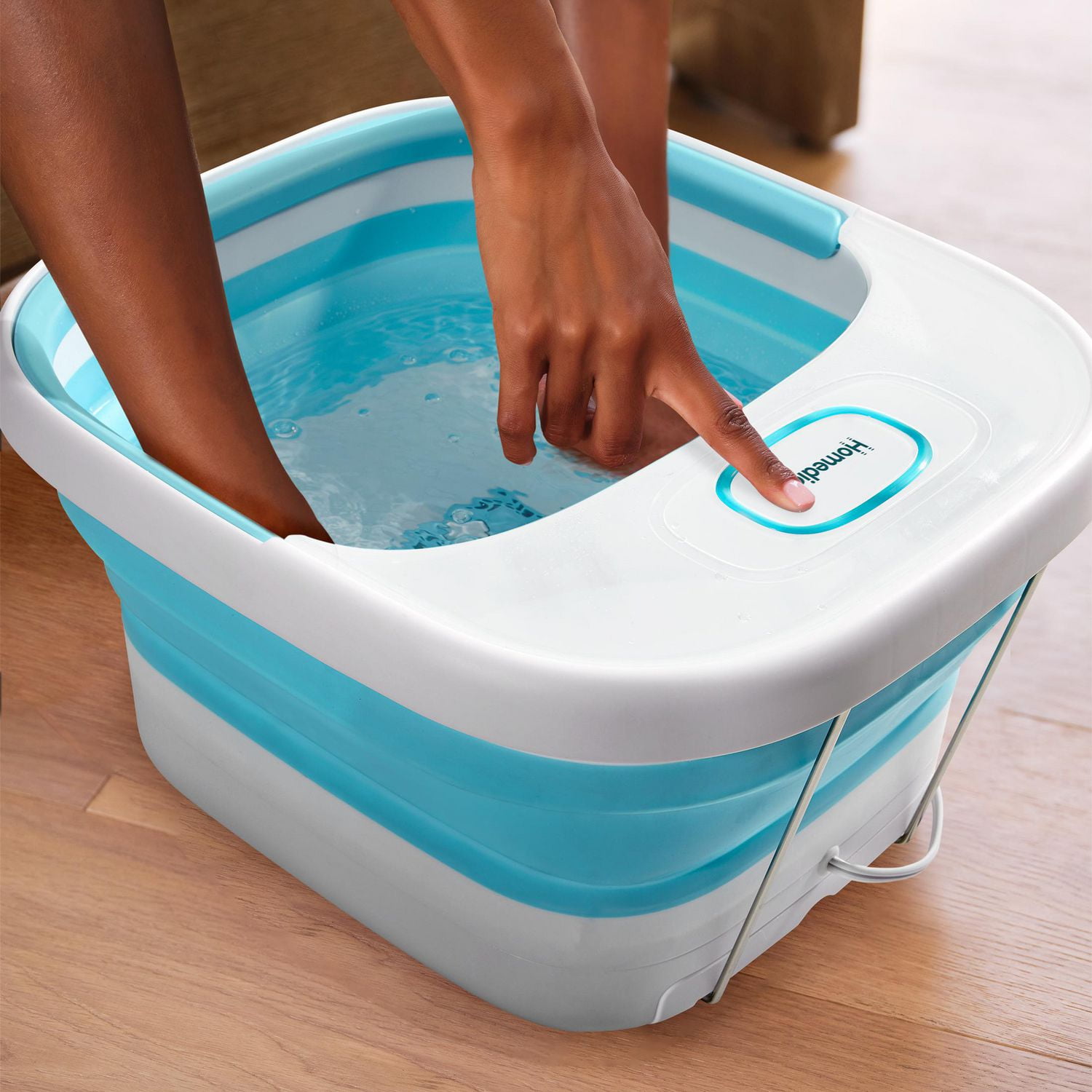 Easy Store Bubble Bliss Footbath, Collapsible Foot Spa