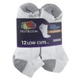 thumbnail image 2 of Fruit of the Loom Men's Dual Defense Low Cut Socks 12 Pairs, 2 of 3