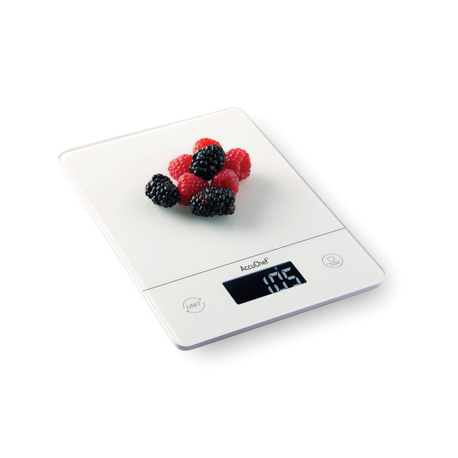 AccuChef High Capacity Digital Kitchen Scale, White, 33lb (15kg