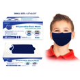 thumbnail image 1 of 50 Masques jetables pour l'adolescence  – à 4 plis, bleu marin, 1 of 1