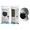 thumbnail image 1 of 10 Masques faciaux jetables – à 4 plis, noir, 1 of 1