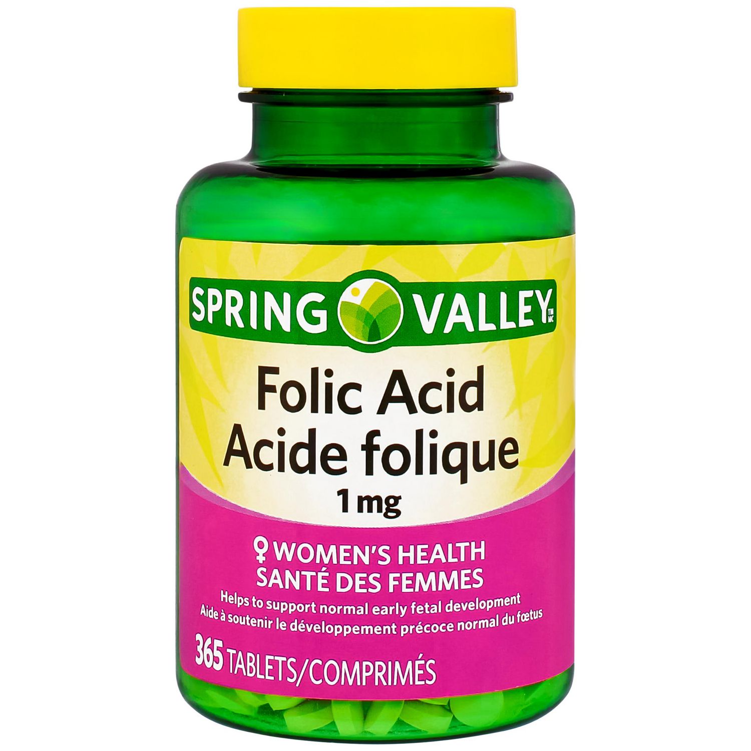 Spring Valley Folic Acid, 1 mg Tablets