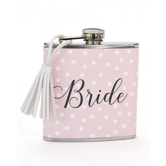 Fiole de mariée rose et blanche