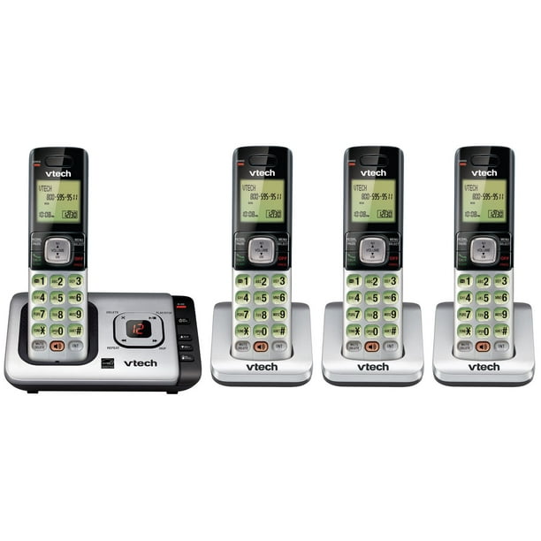 VTech CS6729-4 Quatre combinés sans fil et répondeur téléphonique avec afficheur / appel en attente