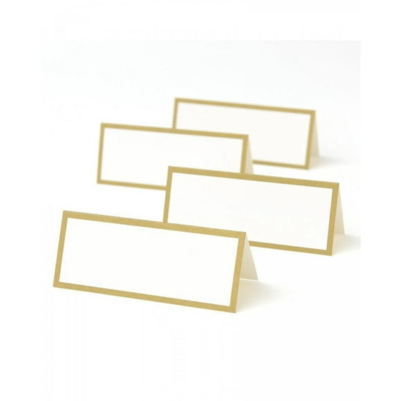 GOLD BORDER CARTES DE PLACE À ÉCRIRE