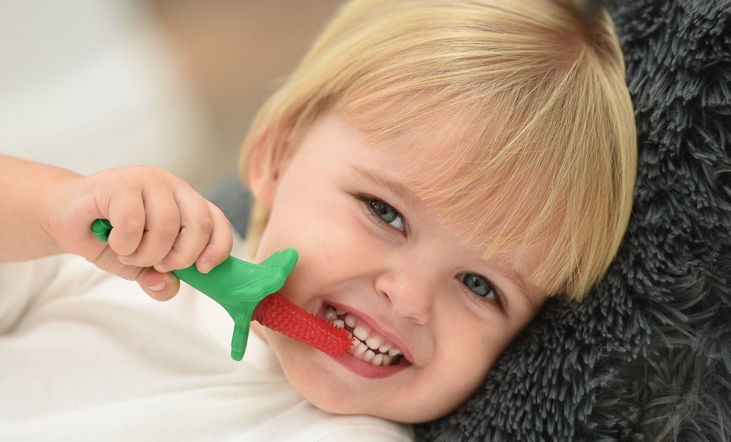 RaZbaby RaZ-Berry Silicone Toothbrush