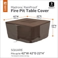 thumbnail image 2 of Housse de table de foyer carrée Madrona Rainproof de Classic Accessories, 2 of 9