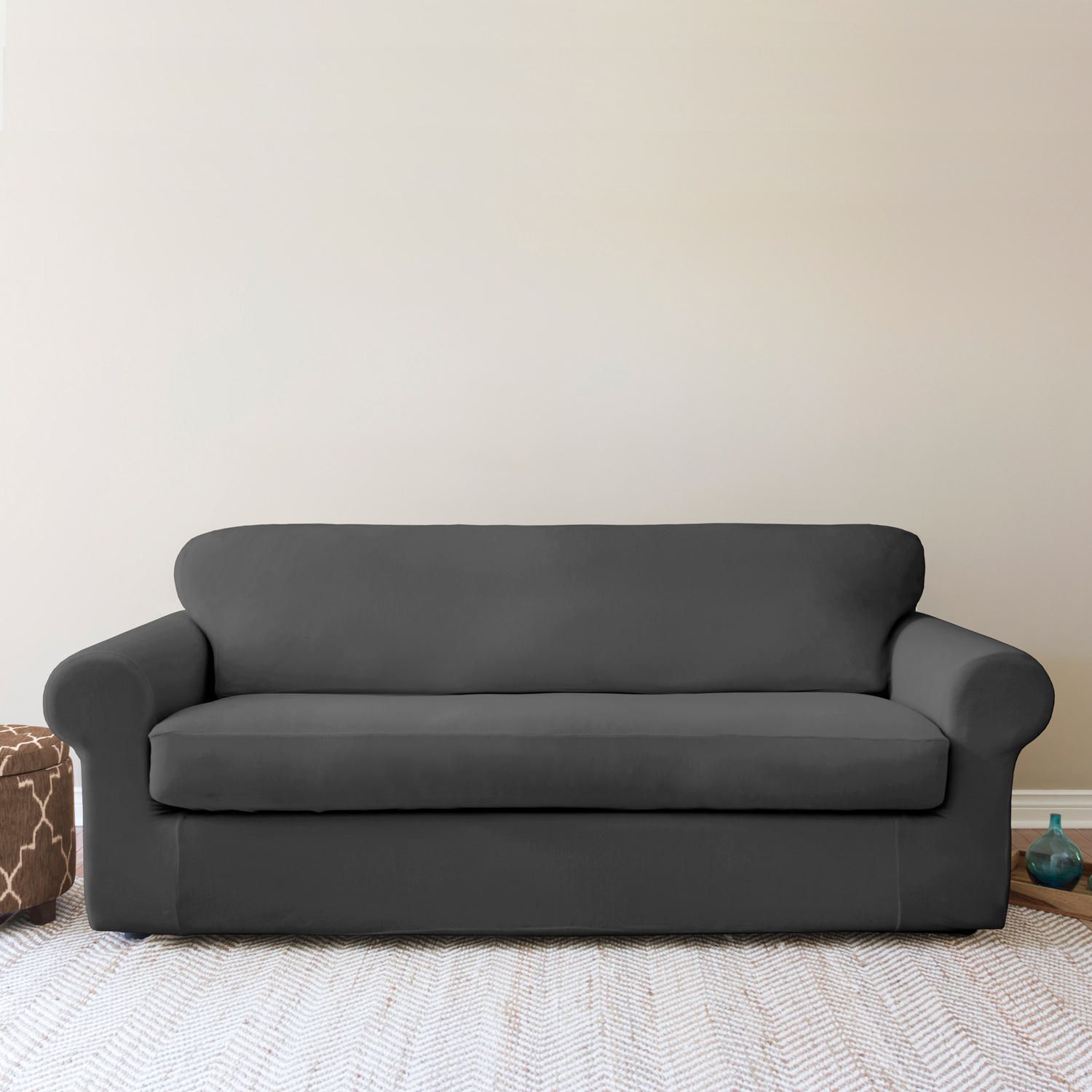 SureFit™ Shiloh TwoPiece Stretch Sofa Slipcover Walmart Canada
