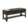 thumbnail image 1 of Banc Monarch avec 3 tiroirs en bois - cappuccino, 1 of 2