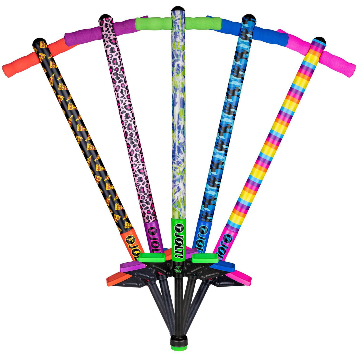 Flybar Jolt Pogo Stick, Tie Dye: For kids ages 6 and Up, between